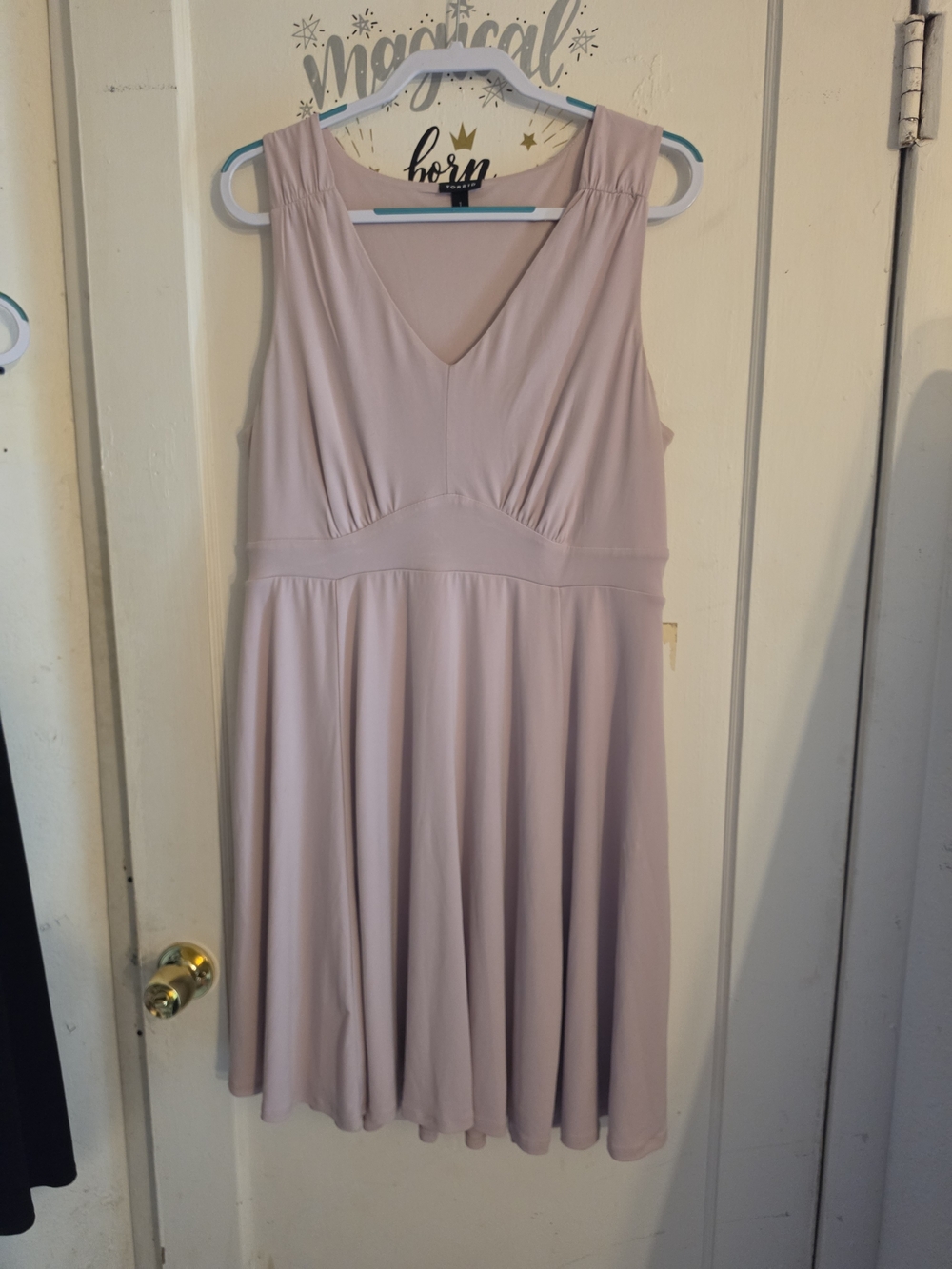 Torrid Horizon Sleeveless V-Neck A-Line Dress in Light Pink Size 1